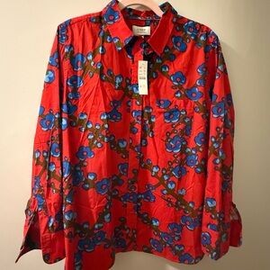 NWT - J. Crew Collection Classic-fit shirt in lattice floral